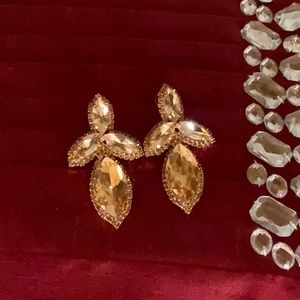 6/$20 Beautiful crystal earrings